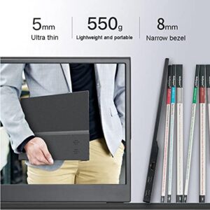 13.3-inch Portable Display, Lightweight IPS High-Definition External Display, Portable Display for Mobile Phone and Computer On The Same Screen