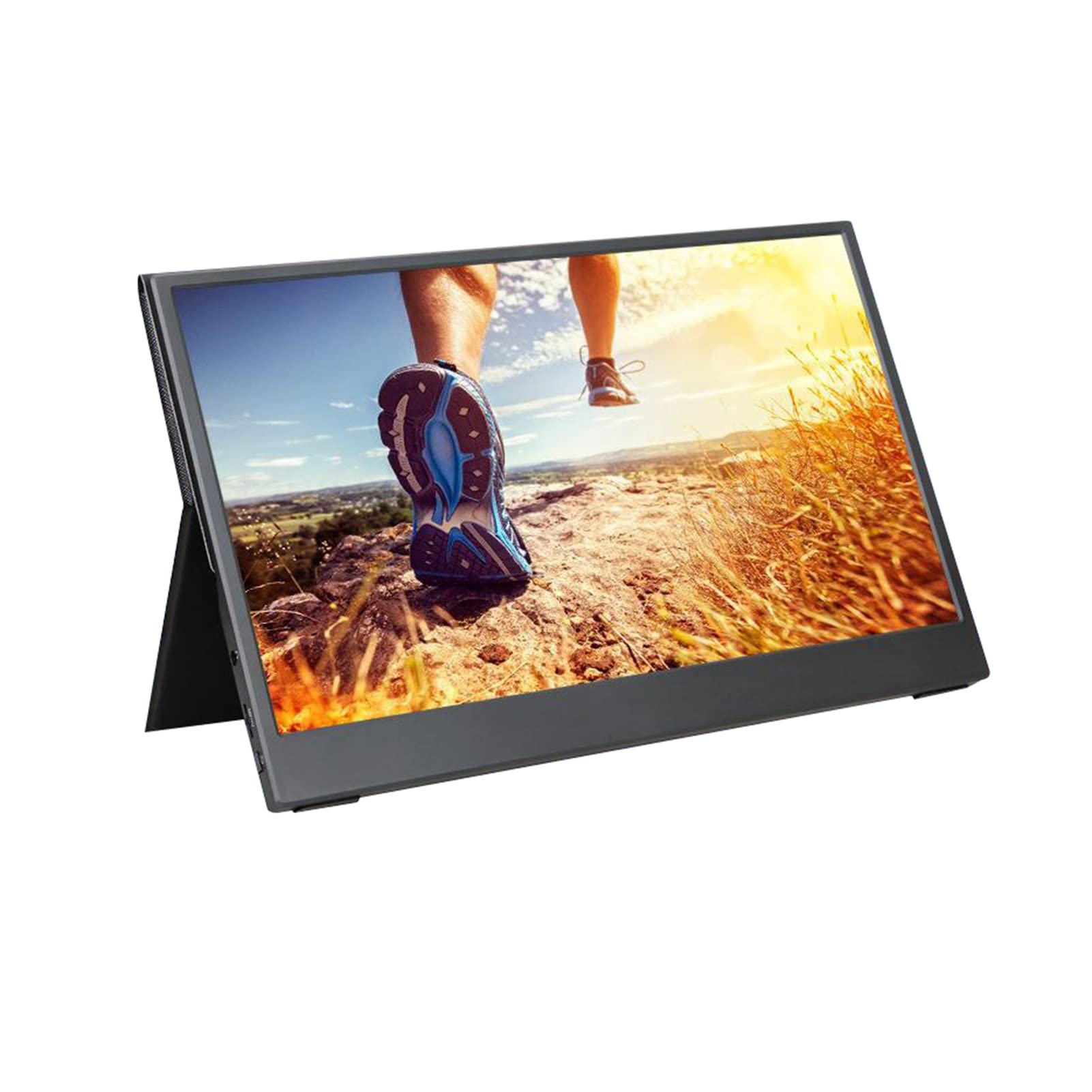 Portable Monitor, Full HD IPS Screen with Wide Viewing Angle, 13.3-inch Gaming Monitor, Stereo Dual Speakers, 60HZ, with Protective Case