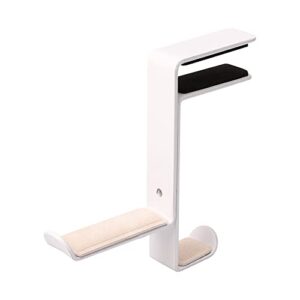 aniic headset stand metal creative headphone stand head-mounted headset rack gaming headset stand widely compatible easy to install headphone stand (color : white)