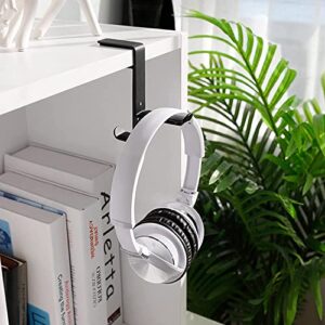 ANIIC Headset Stand Metal Creative Headphone Stand Head-Mounted Headset Rack Gaming Headset Stand Widely Compatible Easy to Install Headphone Stand (Color : White)