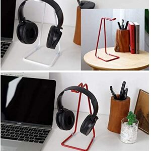 ANIIC Headset Stand Metal Headphone Stand Headset Stand Universal Headphone Holder Metal Desk Display Hanger Holder for Headset Headphone Stand (Color : White)