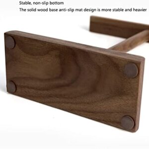 ANIIC Headset Stand Wood Headphone Stand Holder Creative Headset Holder Desk Display Shelf Rack Universal Earphone Accessories Headphone Stand ( Color : Walnut )