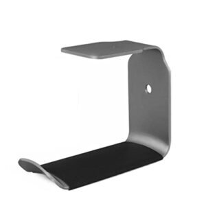 aniic headset stand headphone stand hanger wall mount headphone hook save space durable aluminum headset stand holder headphone stand (color : gris)