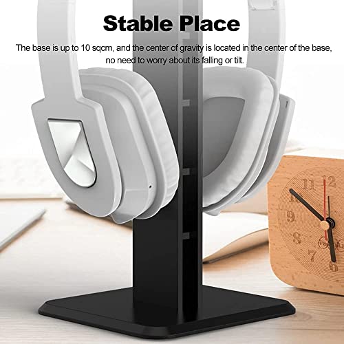 Headset Stand ABS/Aluminum Alloy Headphone Stand Headphones Holder Stand Stable Bracket Silicone Pad for Wired Wireless Headsets Headphone Stand (Color : A-White)