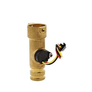 MANGAO 1/2" Water Flow Sensor Brass 1.75MPa Sensor DN15 Quick Connect Water Heater Turbine Flowmeter DC5~18V