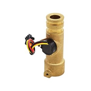 MANGAO 1/2" Water Flow Sensor Brass 1.75MPa Sensor DN15 Quick Connect Water Heater Turbine Flowmeter DC5~18V