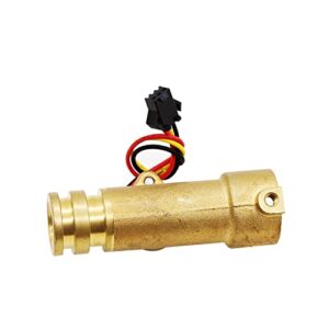 MANGAO 1/2" Water Flow Sensor Brass 1.75MPa Sensor DN15 Quick Connect Water Heater Turbine Flowmeter DC5~18V