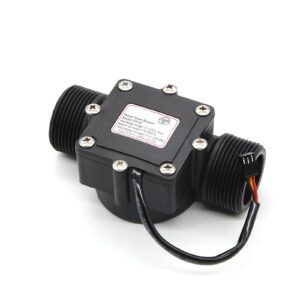 dn32 digital display flow quantitative controller water flow sensor use to control and display liquid flow (size : us plug)