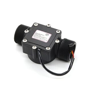 MANGAO DN32 Digital Display Flow Quantitative Controller Water Flow Sensor Use to Control and Display Liquid Flow (Size : US Plug)