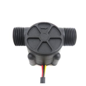 1/2" water flow sensor 1.75mpa sensor turbine flowmeter dc5~18v used to measure the flow of the medium (size : 1/2", color : black)
