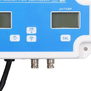 Water Test Meter Portable WiFi Connection Real Time Detection High Precision Wide Range Water Quality Detector for Laboratories (US Plug 120V)