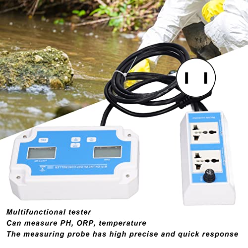 Water Test Meter Portable WiFi Connection Real Time Detection High Precision Wide Range Water Quality Detector for Laboratories (US Plug 120V)