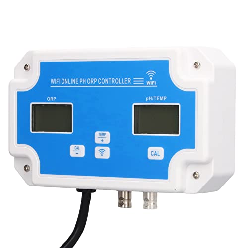 Water Test Meter Portable WiFi Connection Real Time Detection High Precision Wide Range Water Quality Detector for Laboratories (US Plug 120V)