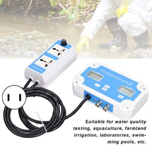 Water Test Meter Portable WiFi Connection Real Time Detection High Precision Wide Range Water Quality Detector for Laboratories (US Plug 120V)