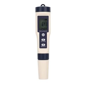 Deosdum 5 in 1 Water Quality Tester Digital PH Salinity Temperature TDS EC Detection Meter Portable Pen Type