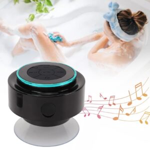 Bluetooth Shower Speaker, Waterproof Bathroom Stereo, Portable Wireless Outdoor Speaker with Suction Cup, 15KG Tension for Home, Pool, Beach