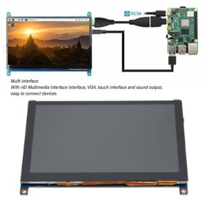 EBTOOLS 5 Inch Mini HDMI Monitor, Small IPS Touchscreen Monitor for RPi, 800x480 HD Multimedia Interface Screen Display, PC Secondary Screen, for Ras Pi