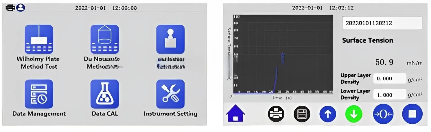 Automatic Liquid Surface Tensiometer Platinum Board Interfacial Tension Meter 1000mN/m BZY-100