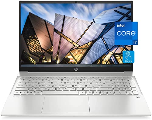 HP Pavilion 15.6" FHD Touchscreen Laptop, 12th Gen Intel Core i7-1255U (10-Core) Processor, GeForce MX550 Graphics, 32GB RAM, 1TB PCIe SSD, Wi-Fi 6, HDMI, Webcam, Backlit Keyboard, Windows 11 Pro