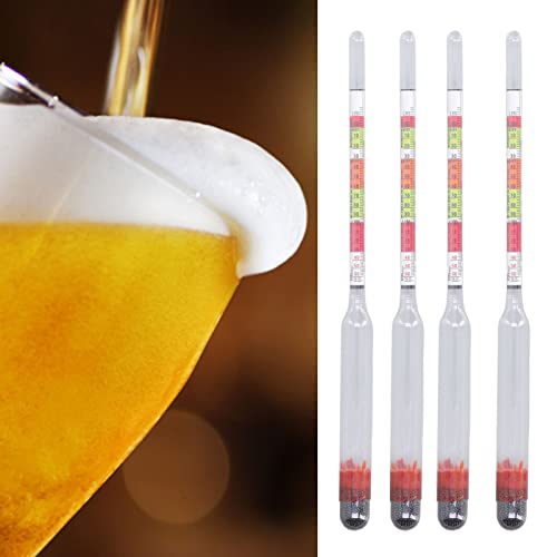 KUIDAMOS Hydrometer Tool, Beer Meter 10pcs Easy Reading Wide Application Durable for Office