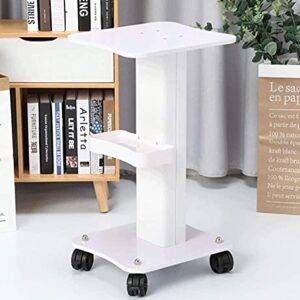 Medical Cart Household Utility Carts, Lab Cart Mobile Trolley Serving Equipment Mobile Beauty Rolling Cart, Small Bubble Movable Cart with Storage Tray, Universal Wheel with Brake, 30Kg Load 35×38×69c