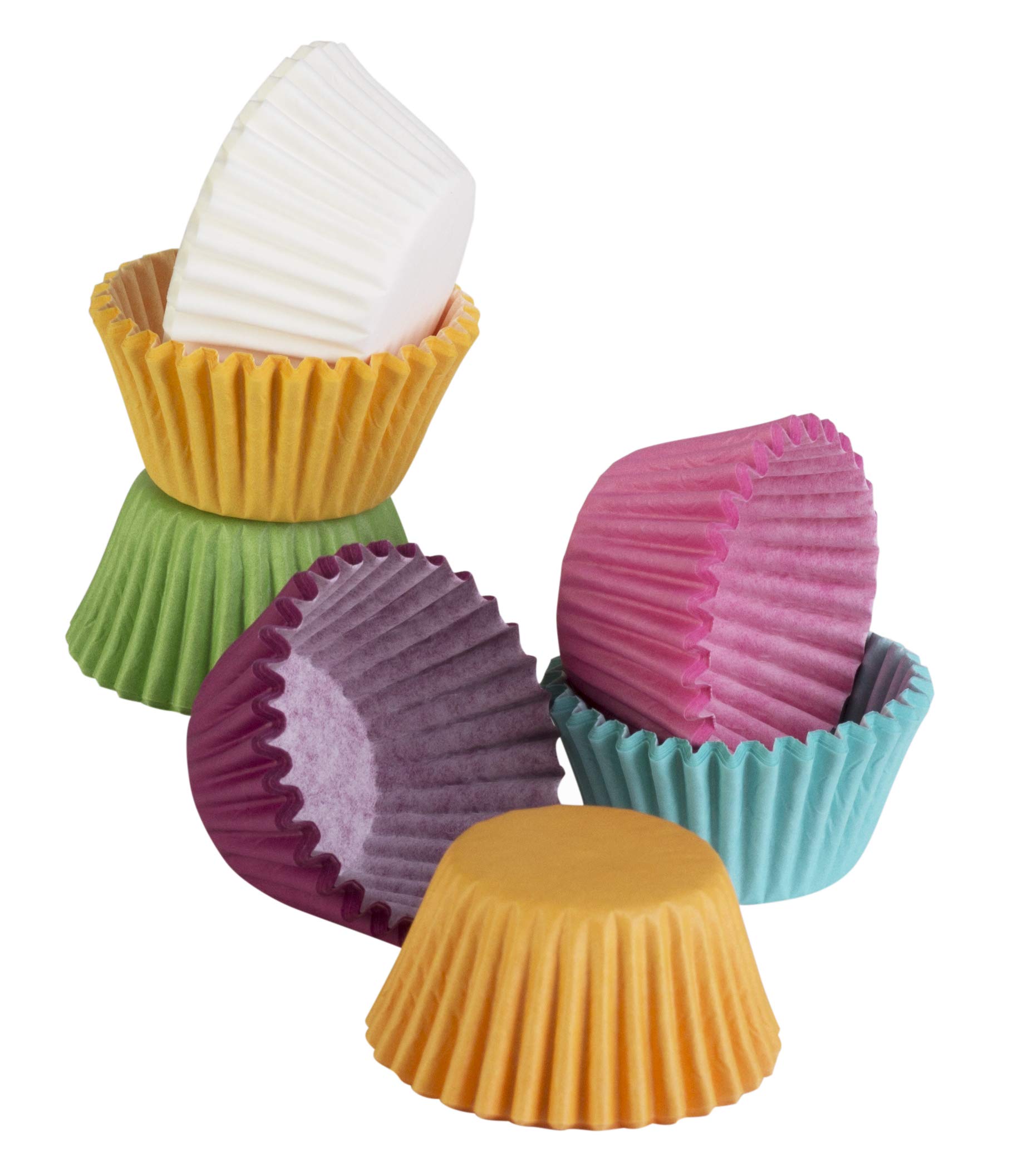 MontoPack 300-Pack Holiday Party Mini Paper Baking Cups - No Smell, Safe Food Grade Inks and Paper Grease Proof Cupcake Liners Perfect Cups for Cake Balls, Muffins, Cupcakes, and Candies