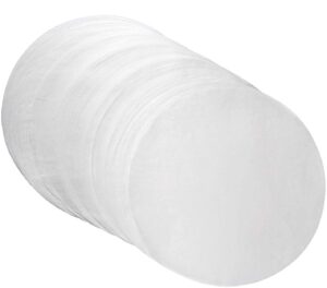 wantan (set of 200)parchment paper baking circles 8 inch diameter, baking paper liners for baking cakes, cooking, dutch oven, air fryer, cheesecakes, tortilla press