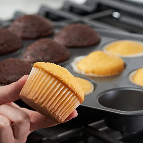 [500Pcs] Standard Size White Cupcake Liners, Food Grade & Grease-Proof, Baking Cups