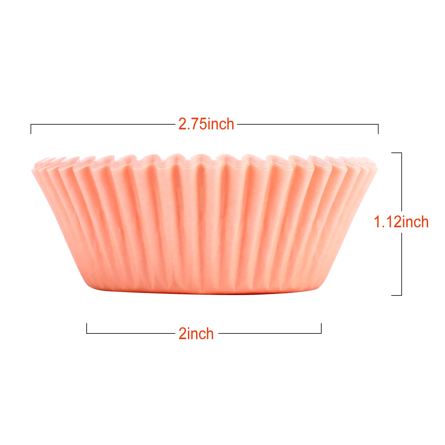 600 pcs Cupcake liners Rainbow Standard Paper Baking Cups Cupcake Liners Muffin Baking Cupcake Mold to Use for Pans