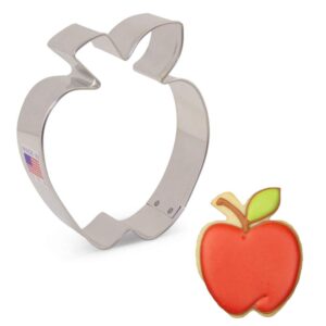 apple cookie cutter, 3.5" made in usa by ann clark