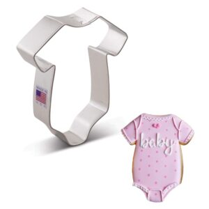 baby onesie cookie cutter 4.25" made in usa by ann clark