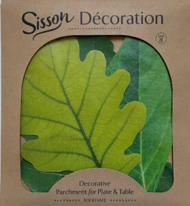 parchment paper leaves for cheese & charcuterie boards - sisson distribution leaves (pack of 20) (spring leaves)