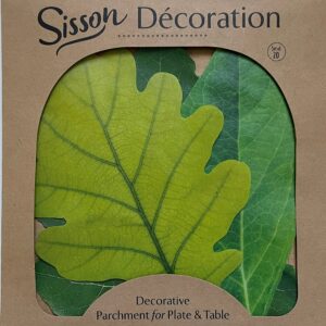 Parchment Paper Leaves for Cheese & Charcuterie Boards - Sisson Distribution Leaves (Pack of 20) (Spring Leaves)