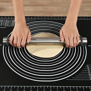 Non-slip Silicone Pastry Mat Extra Large 28''By 20'' for Non Stick Baking Mats, Table/Countertop Placemats, Dough Rolling Mat, Kneading/Fondant/Pie Crust Mat By SUPER KITCHEN