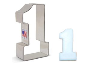 number one #1 cookie cutter, 3.25" made in usa by ann clark