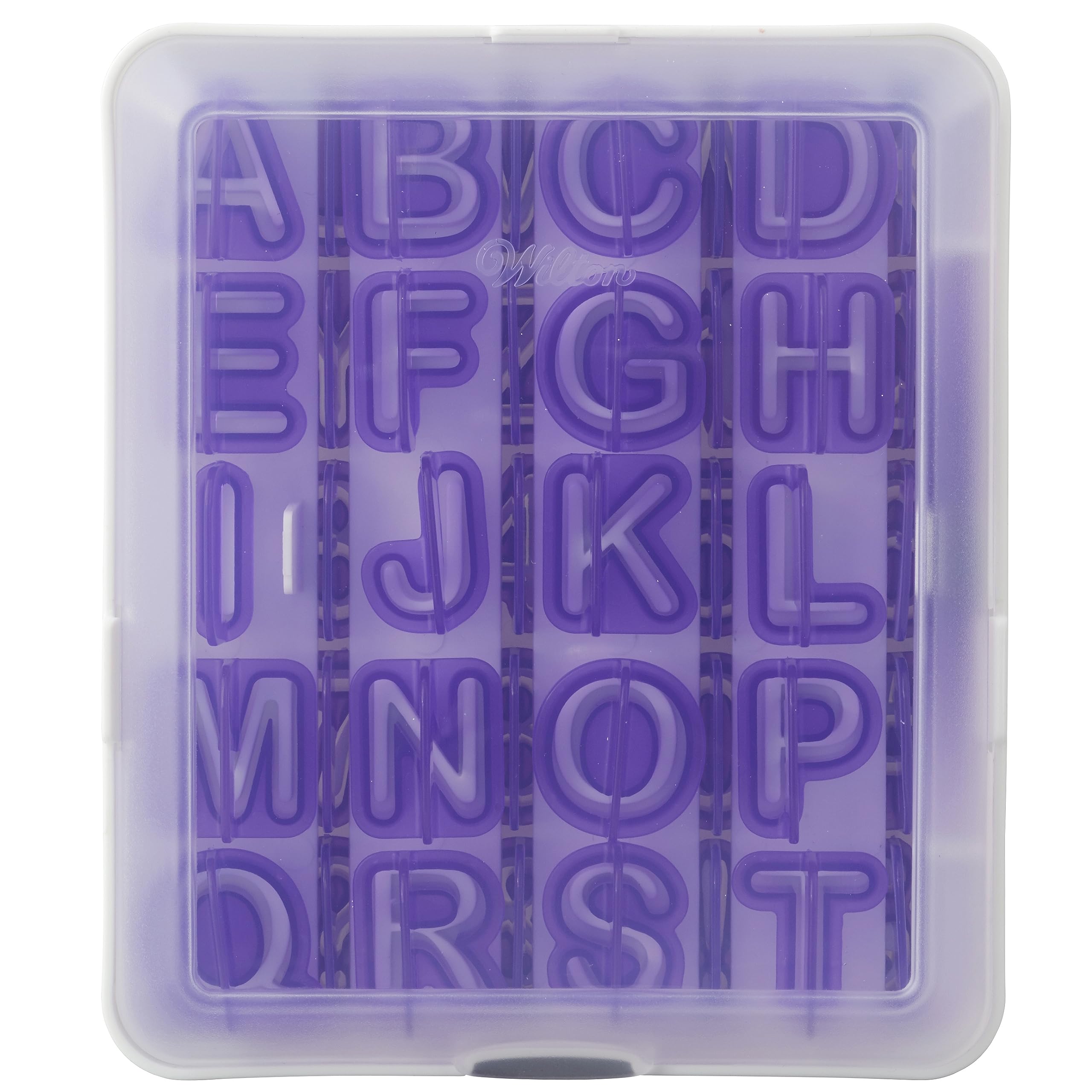 Wilton Fondant Letter and Number Stamp Set - Small Plastic Fondant Cutters Make It Easy to Press Out Shapes to Personalize Your Treats with Letters and Numbers, 42-Piece