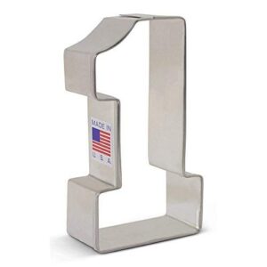 Number One #1 Cookie Cutter, 3.25" Made in USA by Ann Clark