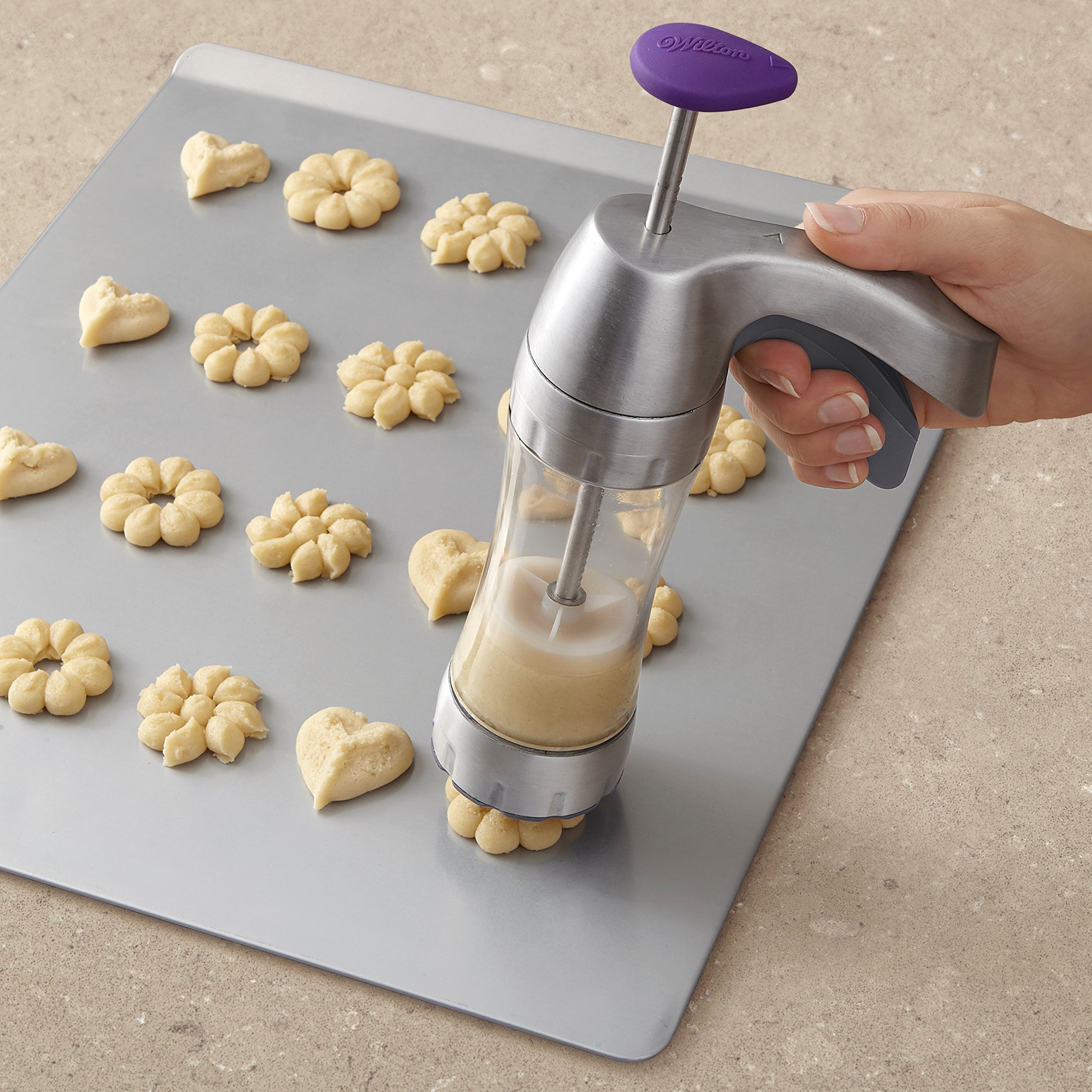 Wilton Preferred Press Cookie Press Set with 12 Shapes Discs for Originalö Cookies