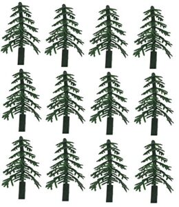 haohiyo evergreen trees for cake and cupcake decorating (12-pack)