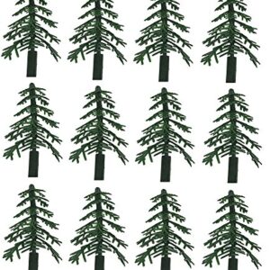 HAOHIYO Evergreen Trees for Cake and Cupcake Decorating (12-Pack)