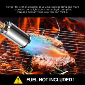 Kitchen Torch Cooking Blow Propane Torch - 500,000 BTU Culinary Torch - Sous Vide - Charcoal Starter Grill Torch Fire Gun for Searing Steak & Creme Brulee(Fuel Not Included)