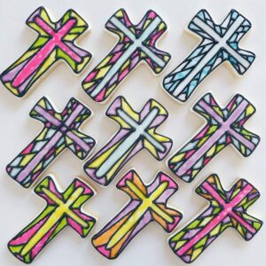 Cross Cookie Cutters 3-Pc. Set Made in USA by Ann Clark, Holy Cross, Extra Large Cross, Fancy Cross