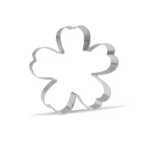 4 inch spring flower cookie cutter - stainless steel