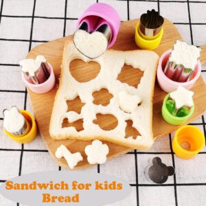 Vegetable Cutter Shapes Sets Mini Size Cutters Small Shaped Cutters Fruit Cutters Kids Food Cutters Pastry Stamps Mold for Biscuits,Pastry Dough,Fruits Toddler Lunch Homemade Baking