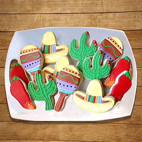 Cinco de Mayo/Mexican Fiesta Pinata Cookie Cutters Stainless Steel Cake Tool DIY Pastry Decorating (9pcs)