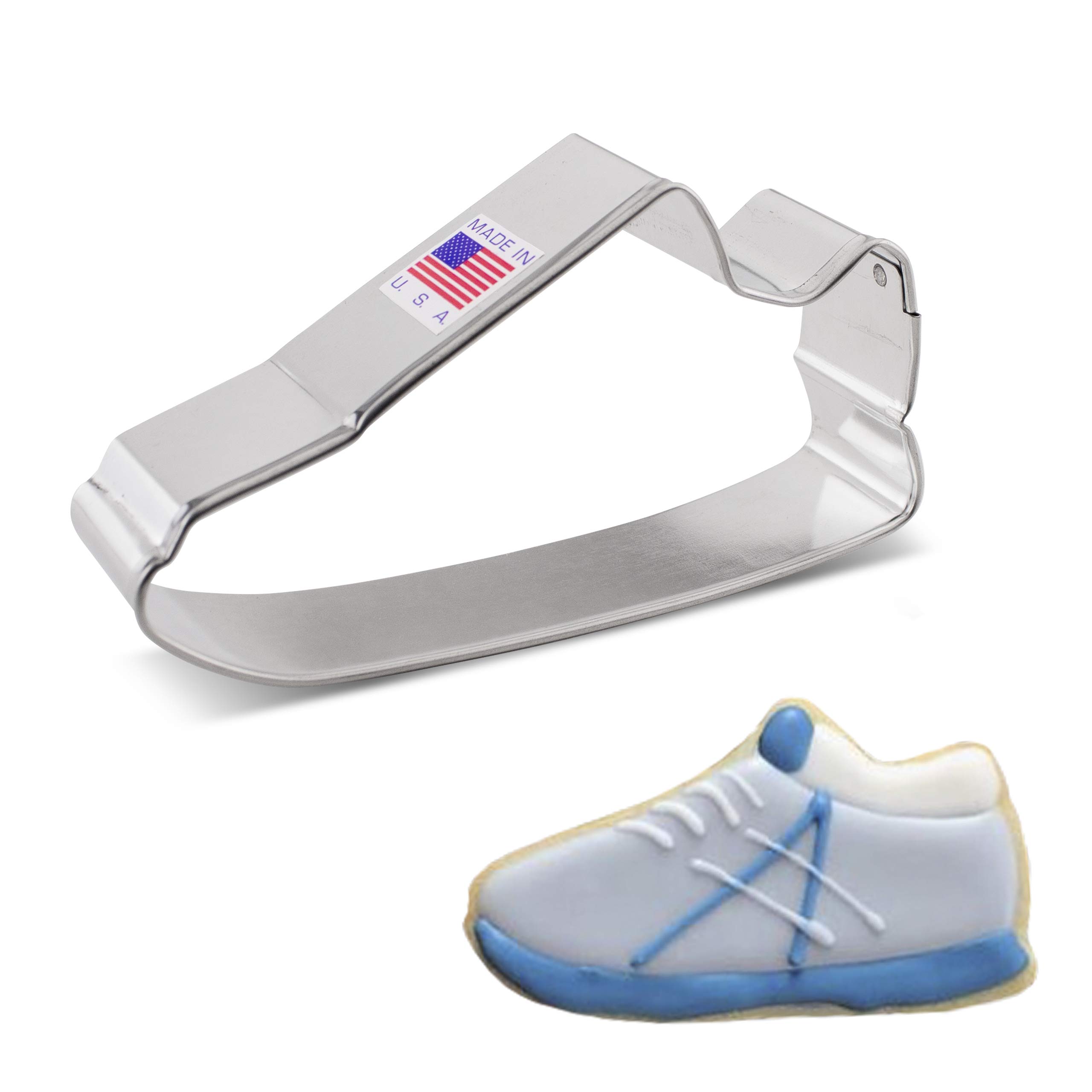 Sneaker Cookie Cutter, 4.25" Made in USA by Ann Clark