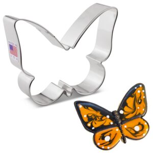 Cute Butterfly Cookie Cutter, 3" Made in USA by Ann Clark