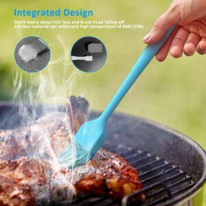 4 Pack Pastry Brush, Suruwu Silicone Basting Brushes Oil Sauce Marinades Butter Spreader with Steel Core, Temperature Resistant for Cake BBQ Grill Baking Kitchen Cooking, Dishwasher Safe