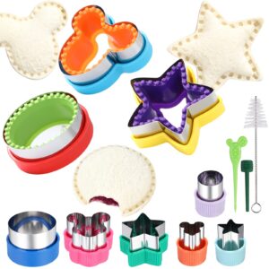 sandwich cutter and sealer set cookie cutters vegetable fruit cutter sandwich cutter cookie stamps mold baking supplement