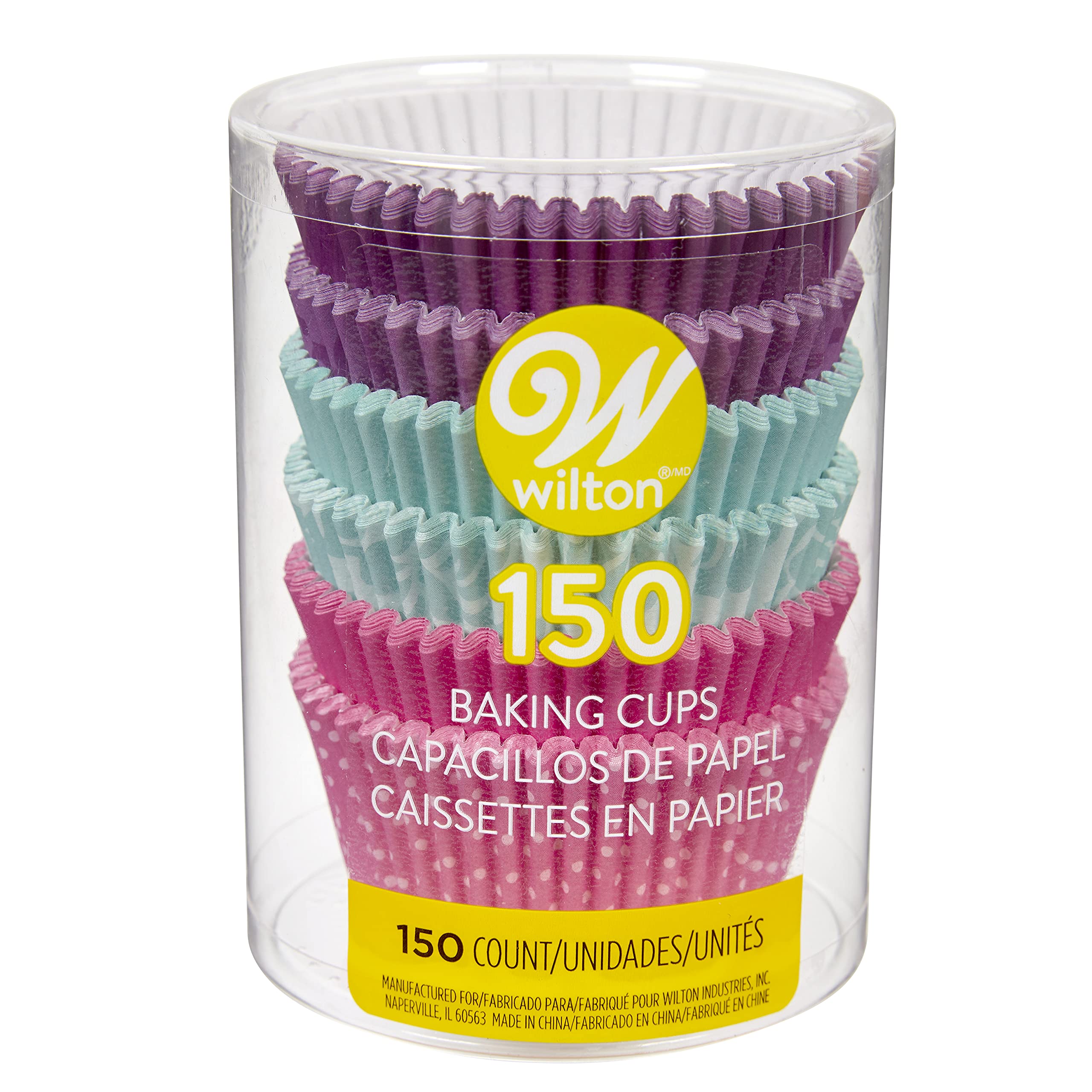 Wilton Baking Cups, Standard, 150-Count, Multi Color